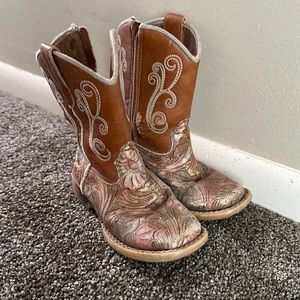 Twister toddler floral boots